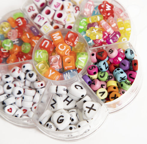 ASSORTED ALPHABET BEADS